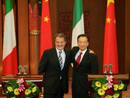 Romano Prodi con Wen Jiabao - 18 settembre 2006