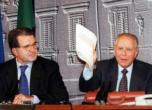 Prodi e Ciampi (presentazione della manovra economica 1997)