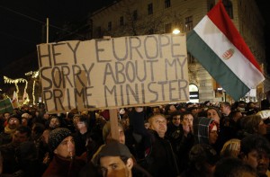 Dimostrazioni contro Victor Orban a Budapest 