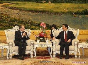 Romano Prodi e Li Yuanchao