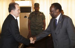 Romano Prodi con il presidente del Mali Dioncounda Traoré